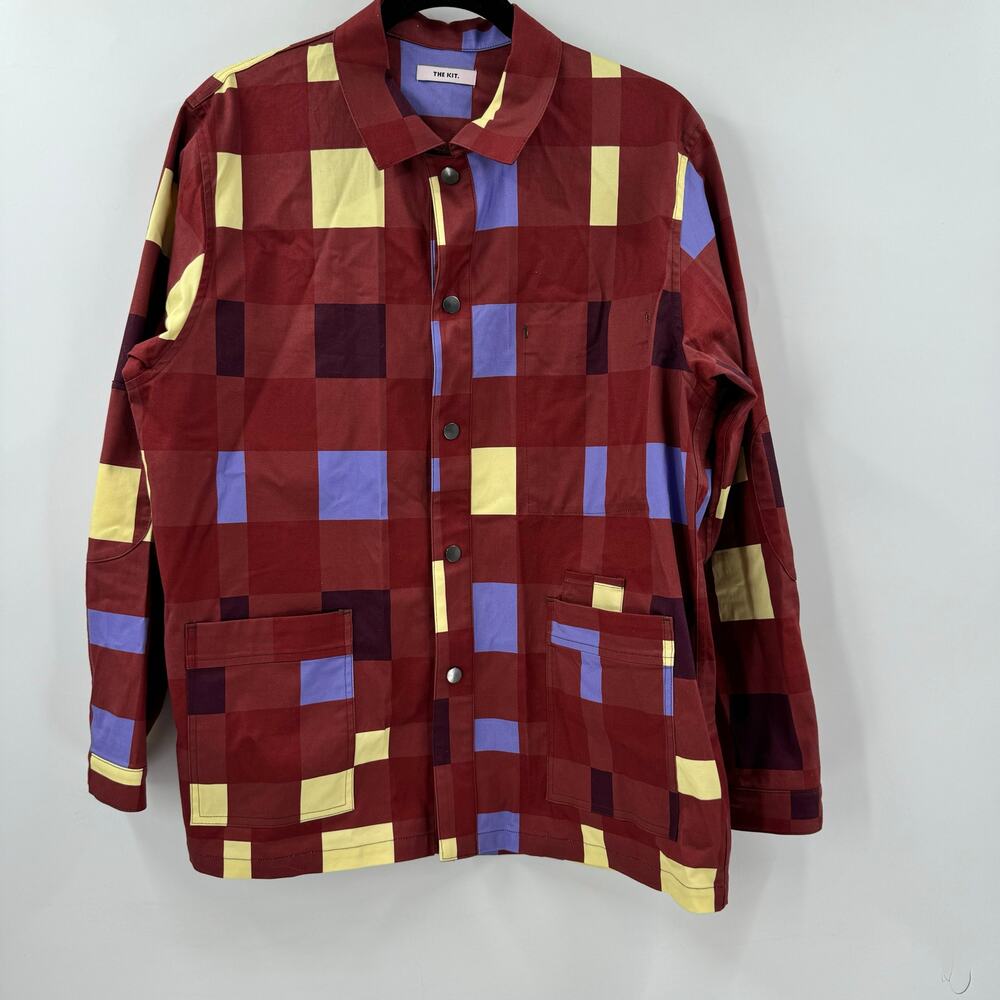 The Kit Multi colored gingham Printers jacket